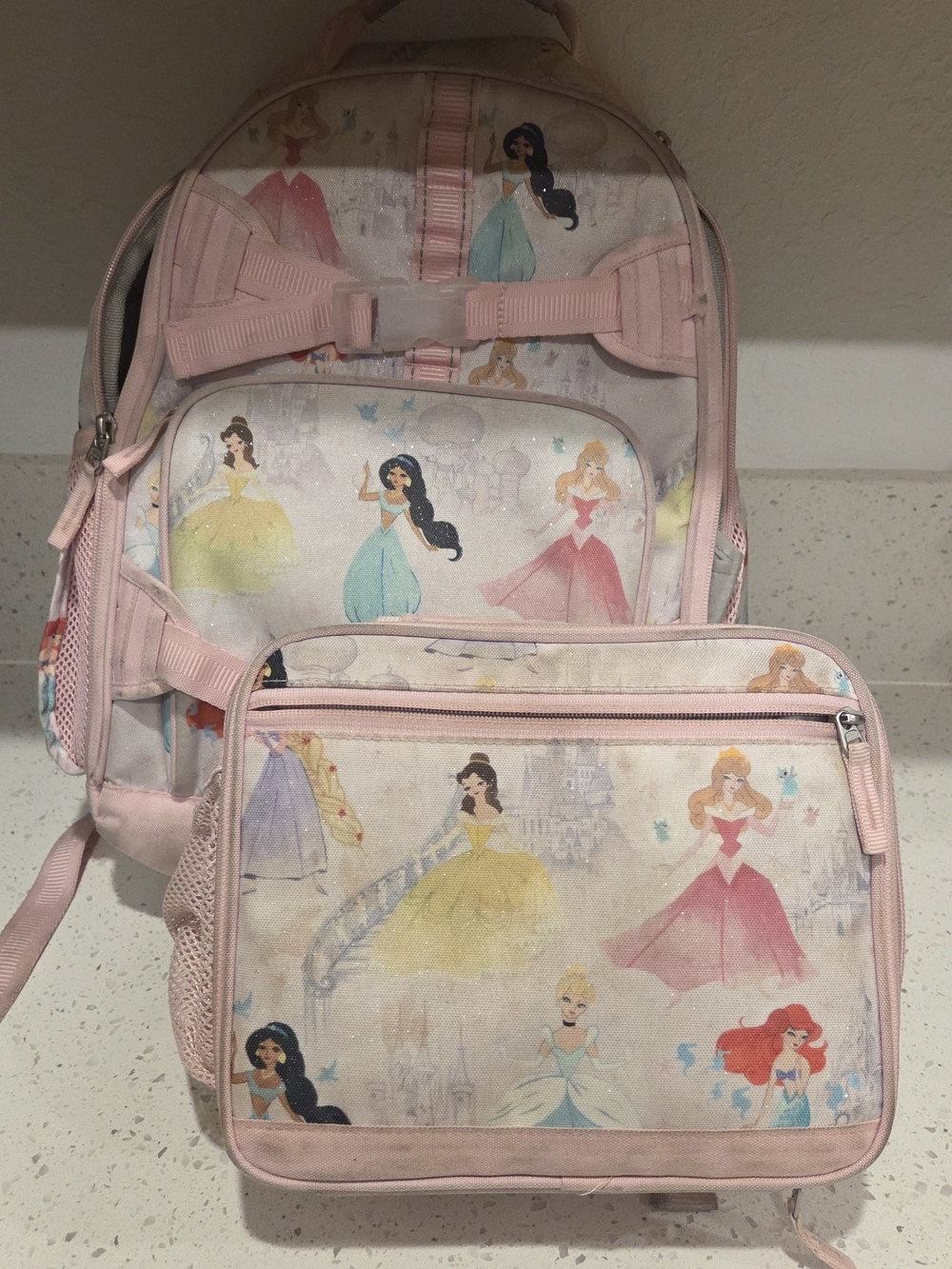 Disney Princess Castle Mackenzie Ultimate Travel Backpack + Lunchbox + Thermos